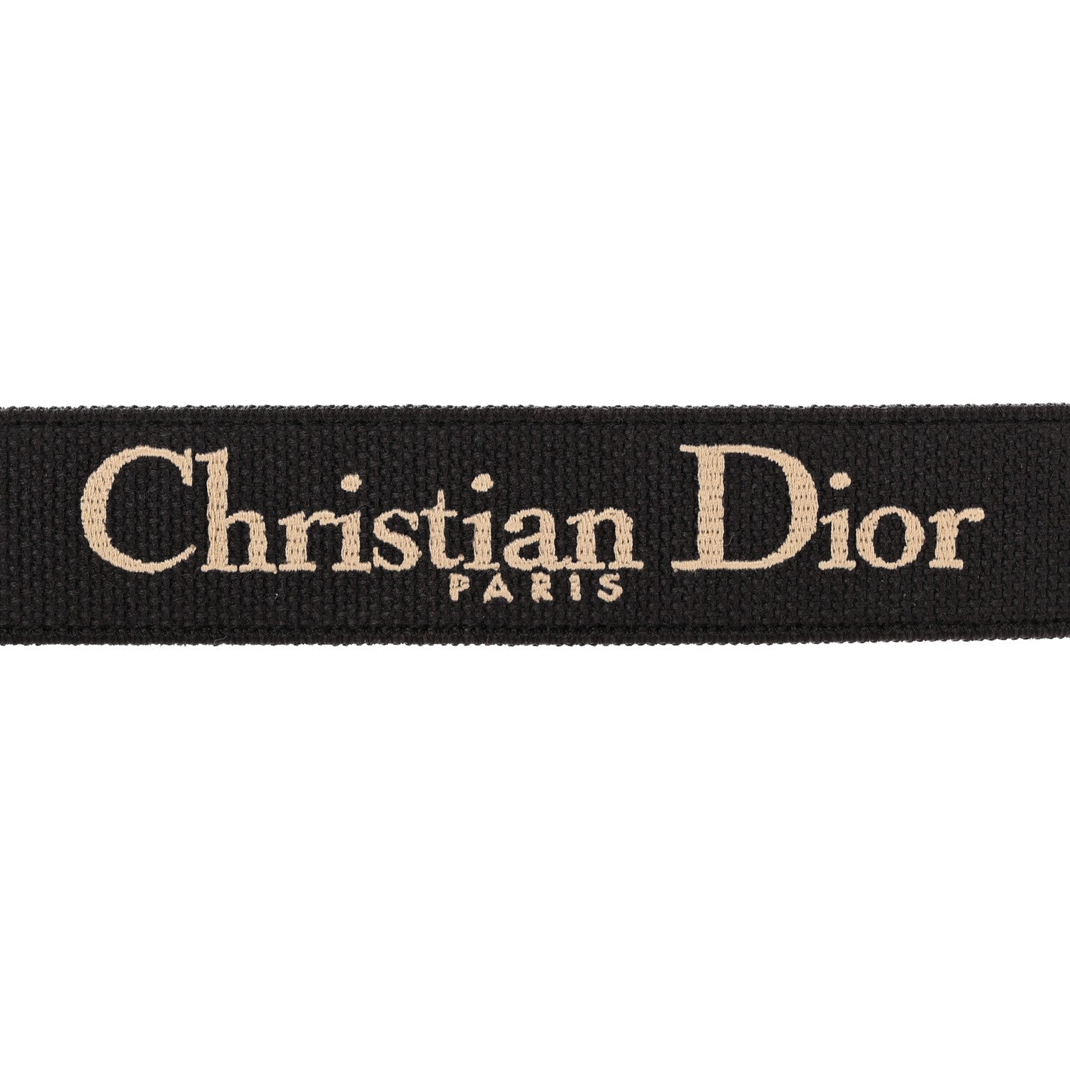Christian Dior Canvas Embroidered Adjustable Shoulder Strap Black 3 of 7