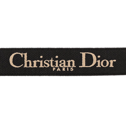 Christian Dior Canvas Embroidered Adjustable Shoulder Strap Black 3 of 7