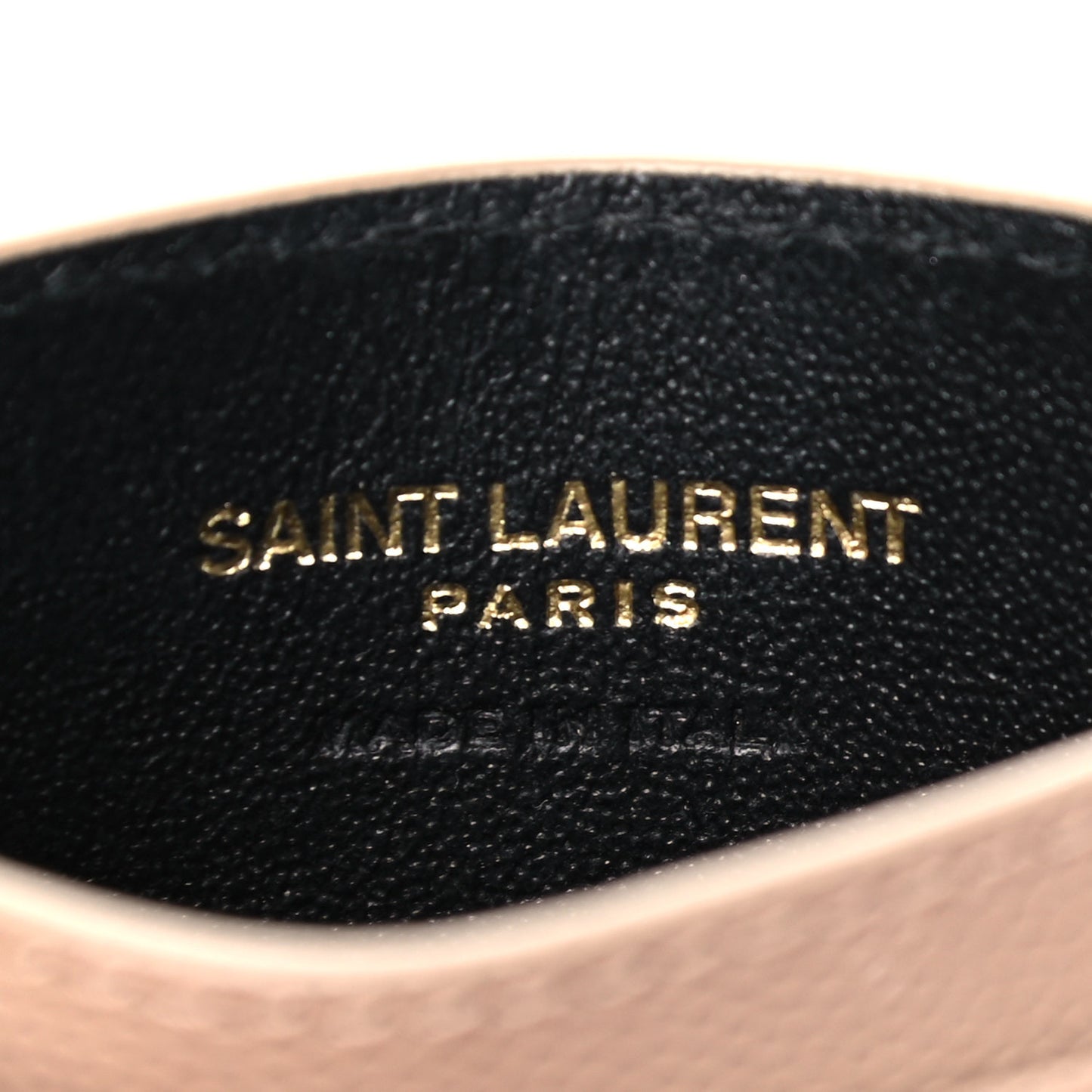 Grain De Poudre Matelasse Chevron Monogram Credit Card Case Nude Powder