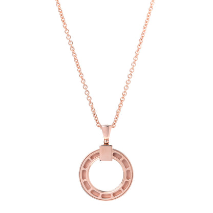 Bulgari 18K Rose Gold Diamond BVLGARI BVLGARI Pendant Necklace 3 of 4