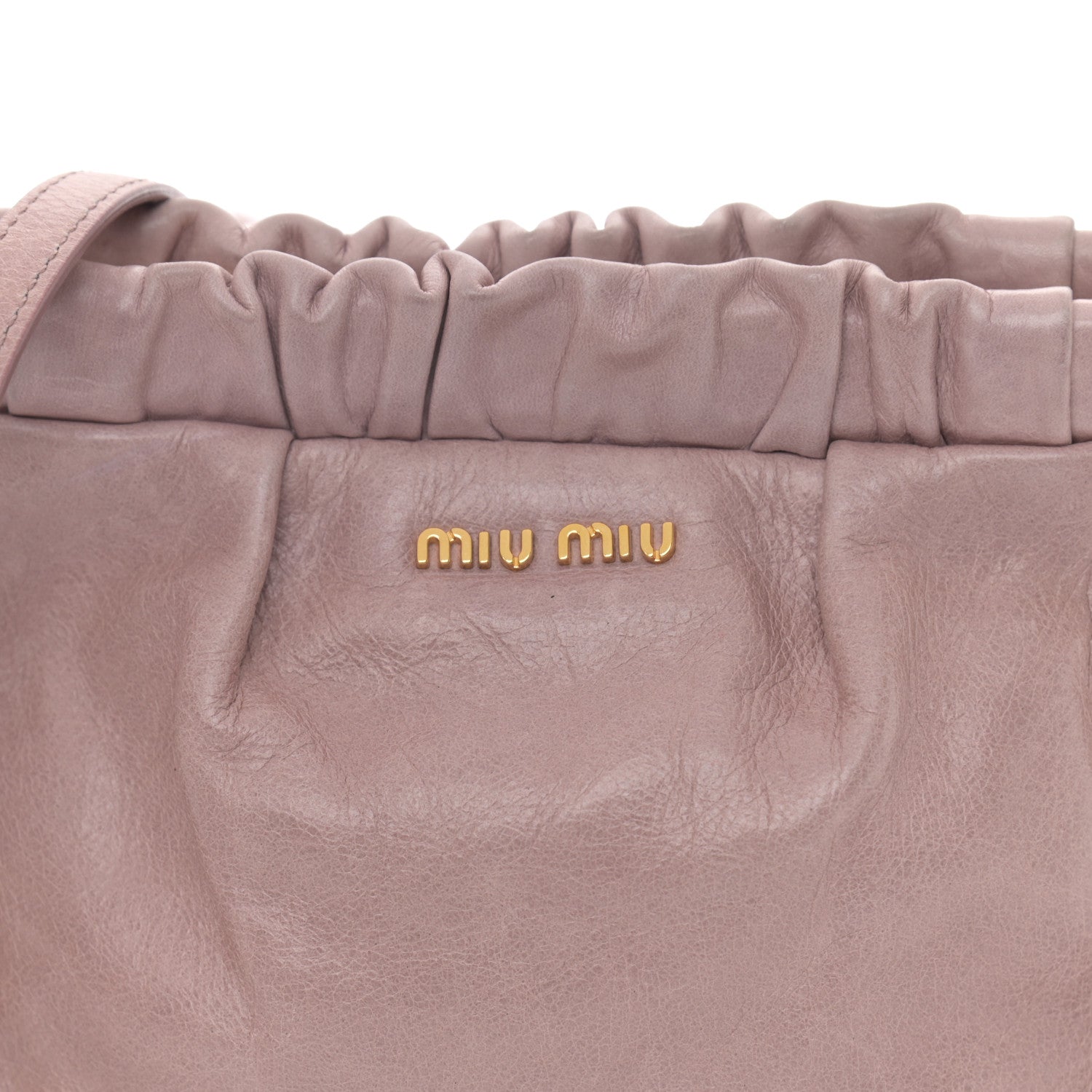 Miu Miu Vitello Shine Crossbody Clutch Mughetto 7 of 10
