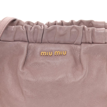 Miu Miu Vitello Shine Crossbody Clutch Mughetto 7 of 10