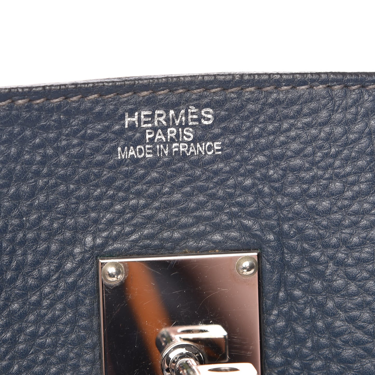 Taurillon Clemence JPG Birkin 42 Bleu Thalassa