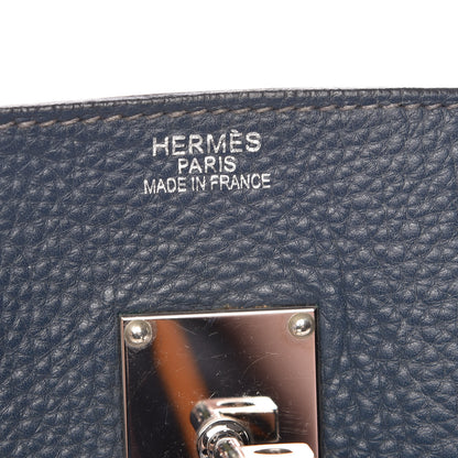 Hermes Taurillon Clemence JPG Birkin 42 Bleu Thalassa 8 of 13