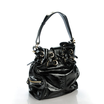 Jimmy Choo Patent Ramona Bucket Bag Black 3 of 6