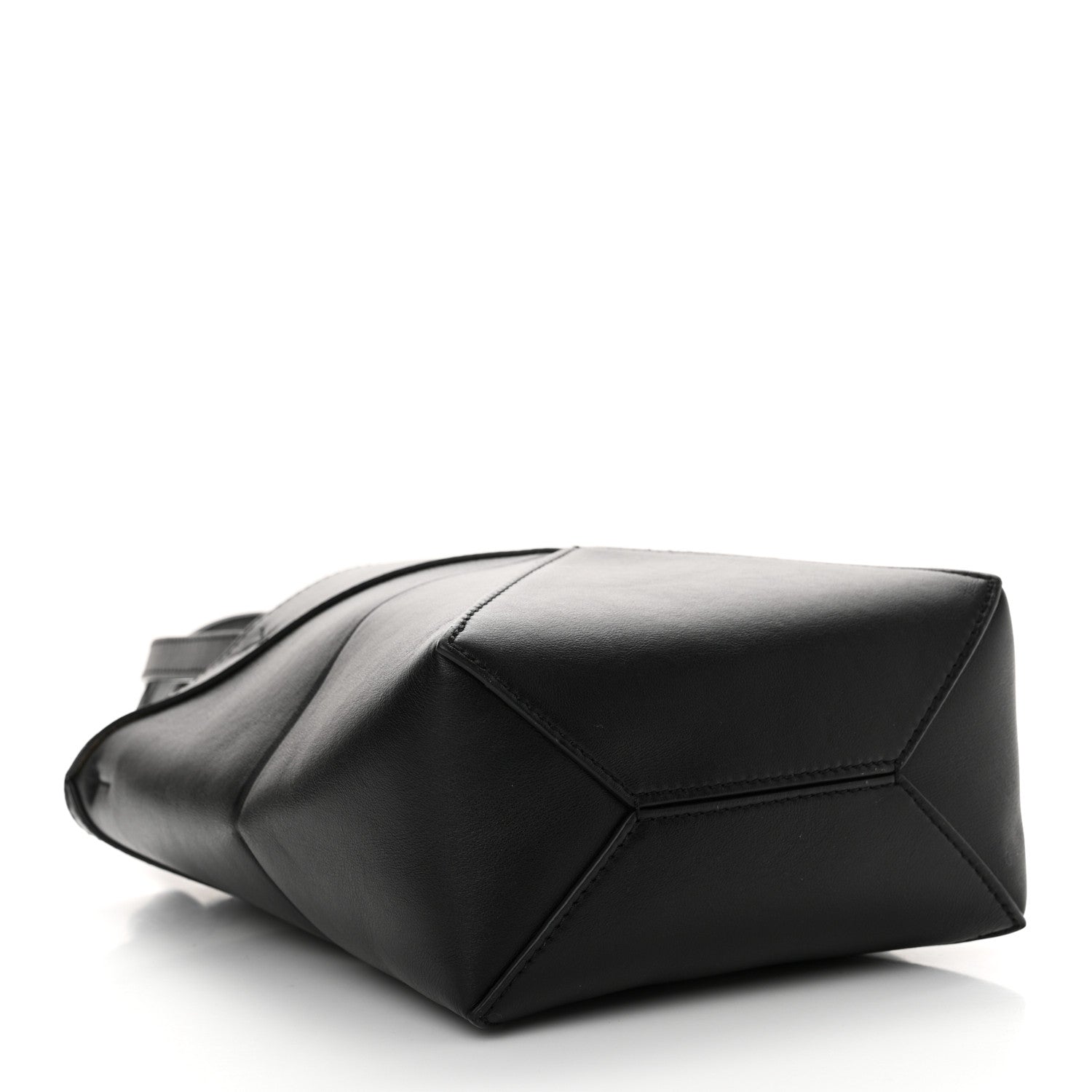 Loewe Shiny Calfskin Mini Puzzle Fold Tote Black 4 of 10