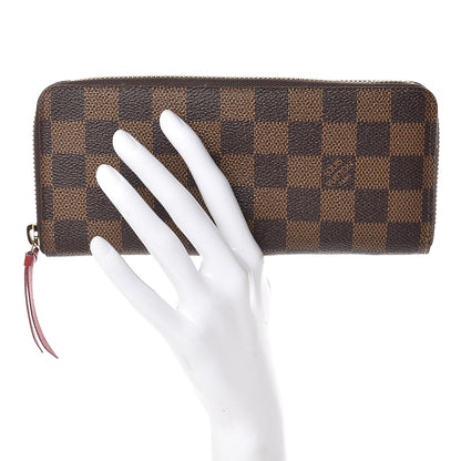Louis Vuitton Damier Ebene Clemence Wallet Cherry 2 of 7