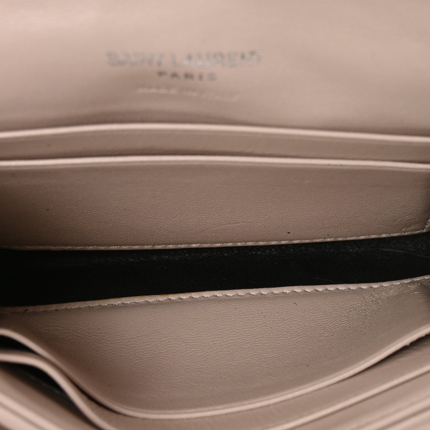 Nappa Matelasse Chevron Small Monogram Envelope Wallet Nude Powder