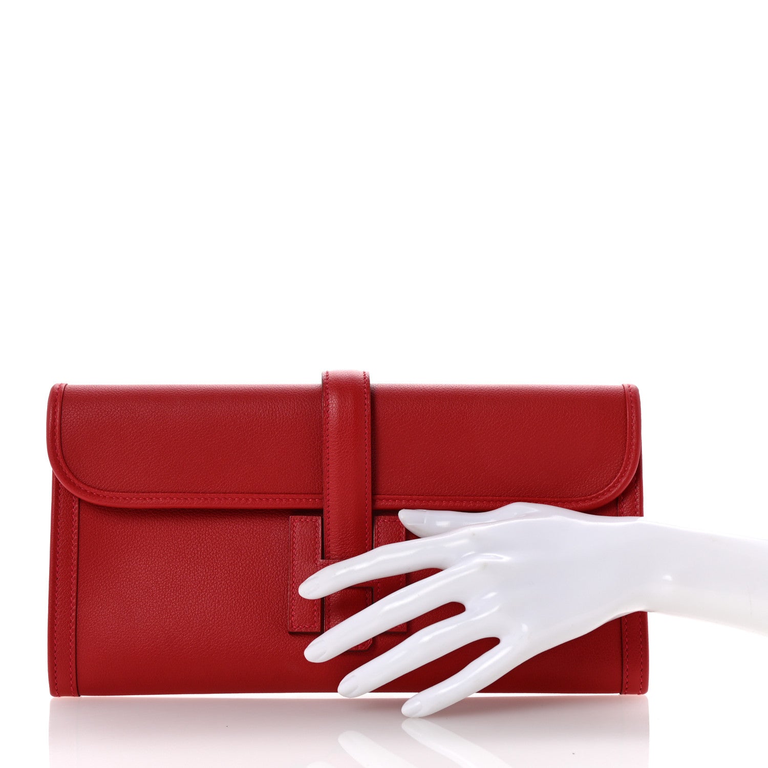 Hermes Evercolor Jige Elan 29 Rouge Casaque 2 of 7