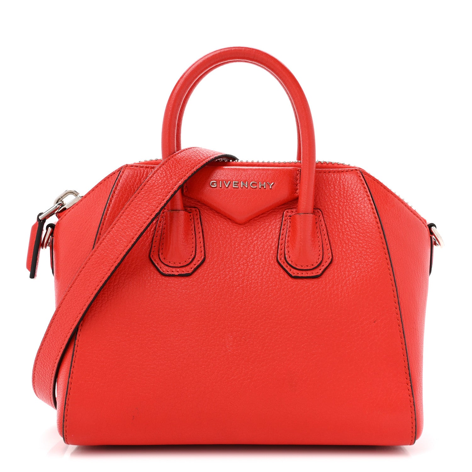Givenchy Sugar Goatskin Mini Antigona Pop Red 1 of 17