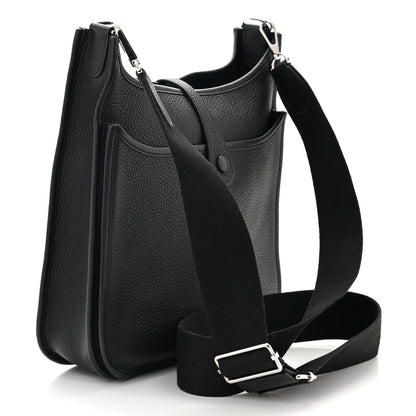 Hermes Taurillon Clemence Evelyne III PM Black 3 of 10