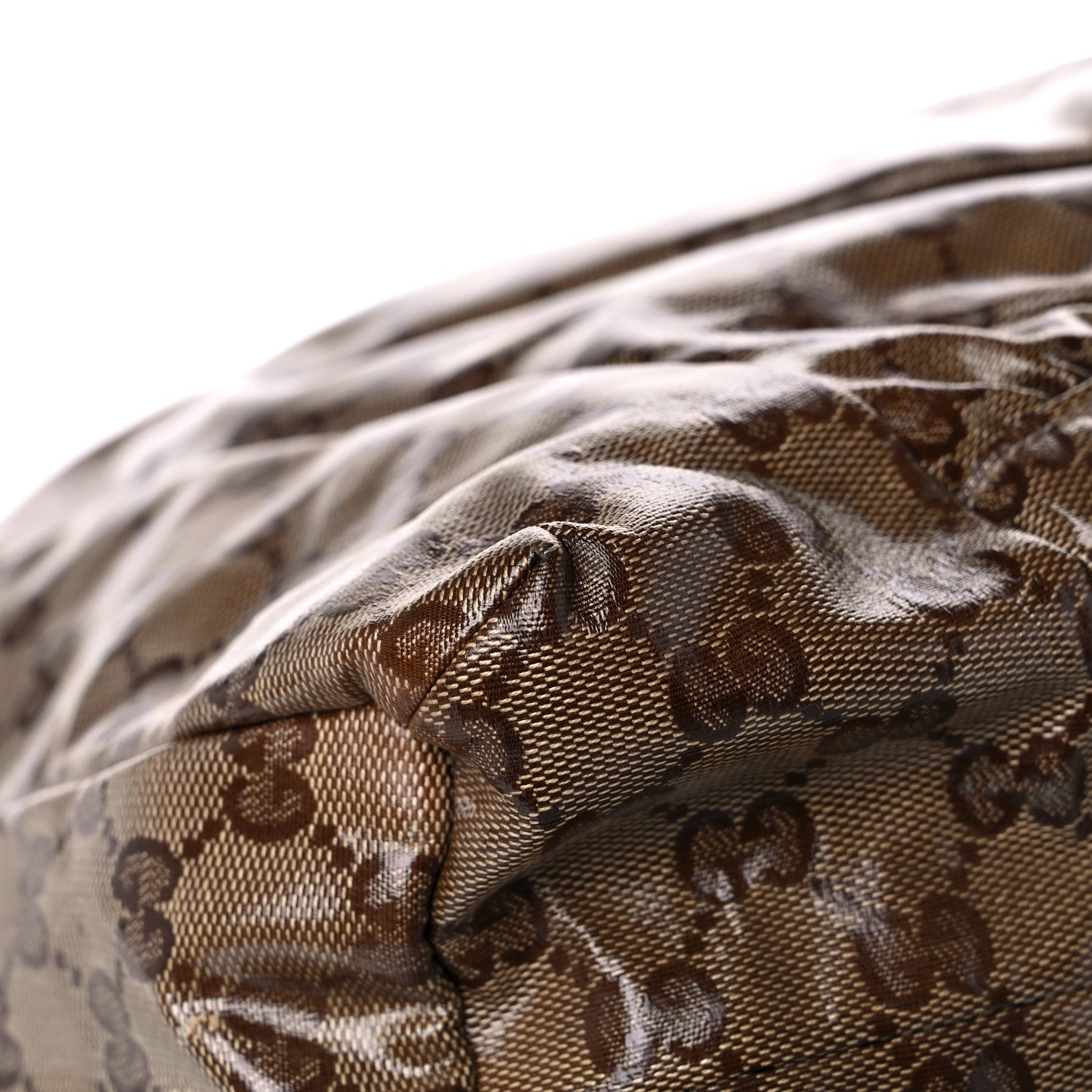 Gucci Crystal Monogram Medium Hysteria Tote Brown 11 of 14