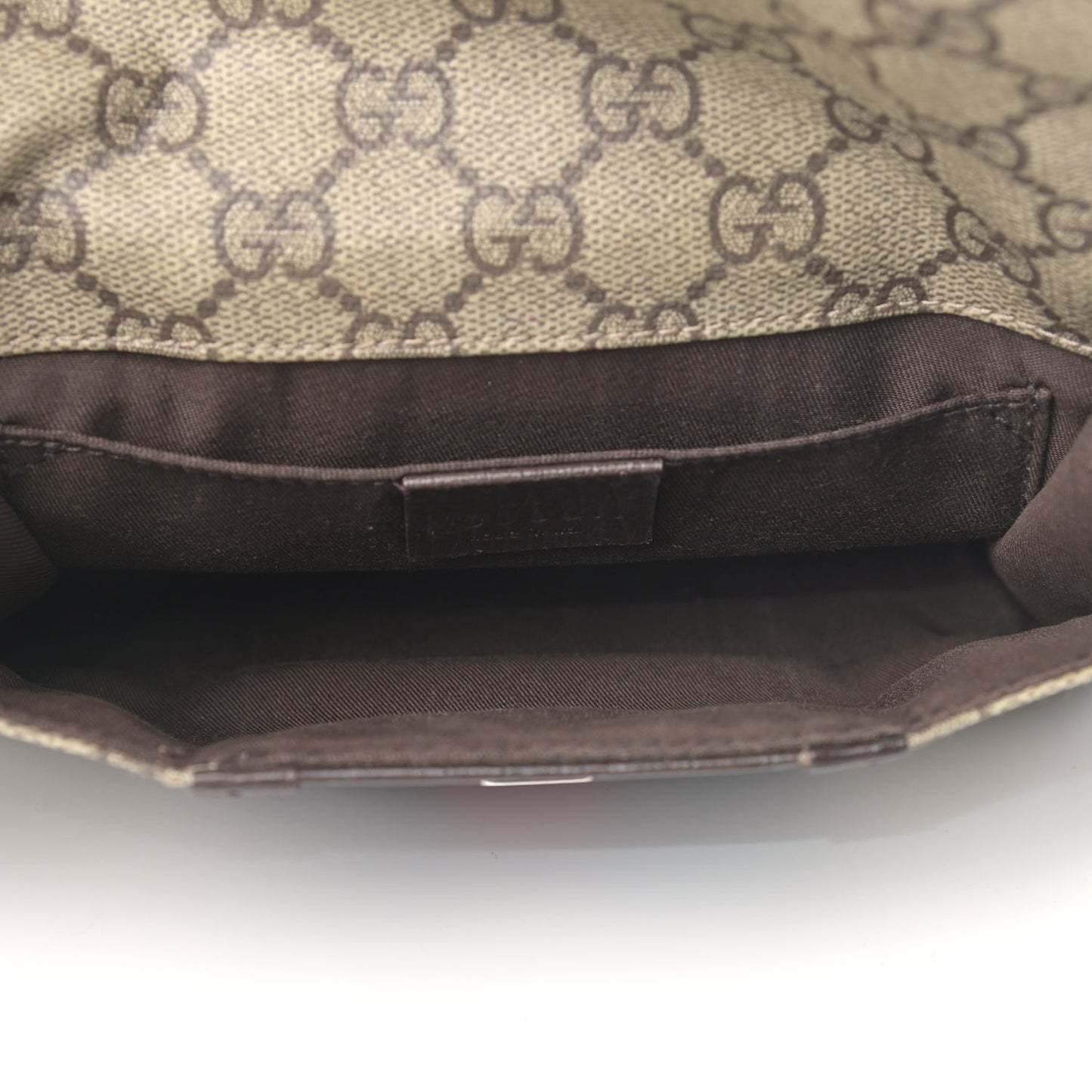 GG Monogram Plus Web Belt Bag Dark Brown