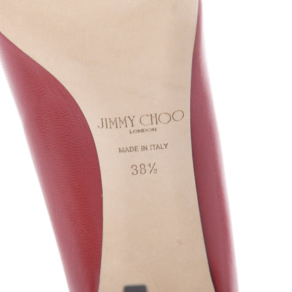 Jimmy Choo Kid Alia Pumps 38.5 Red 6 of 7