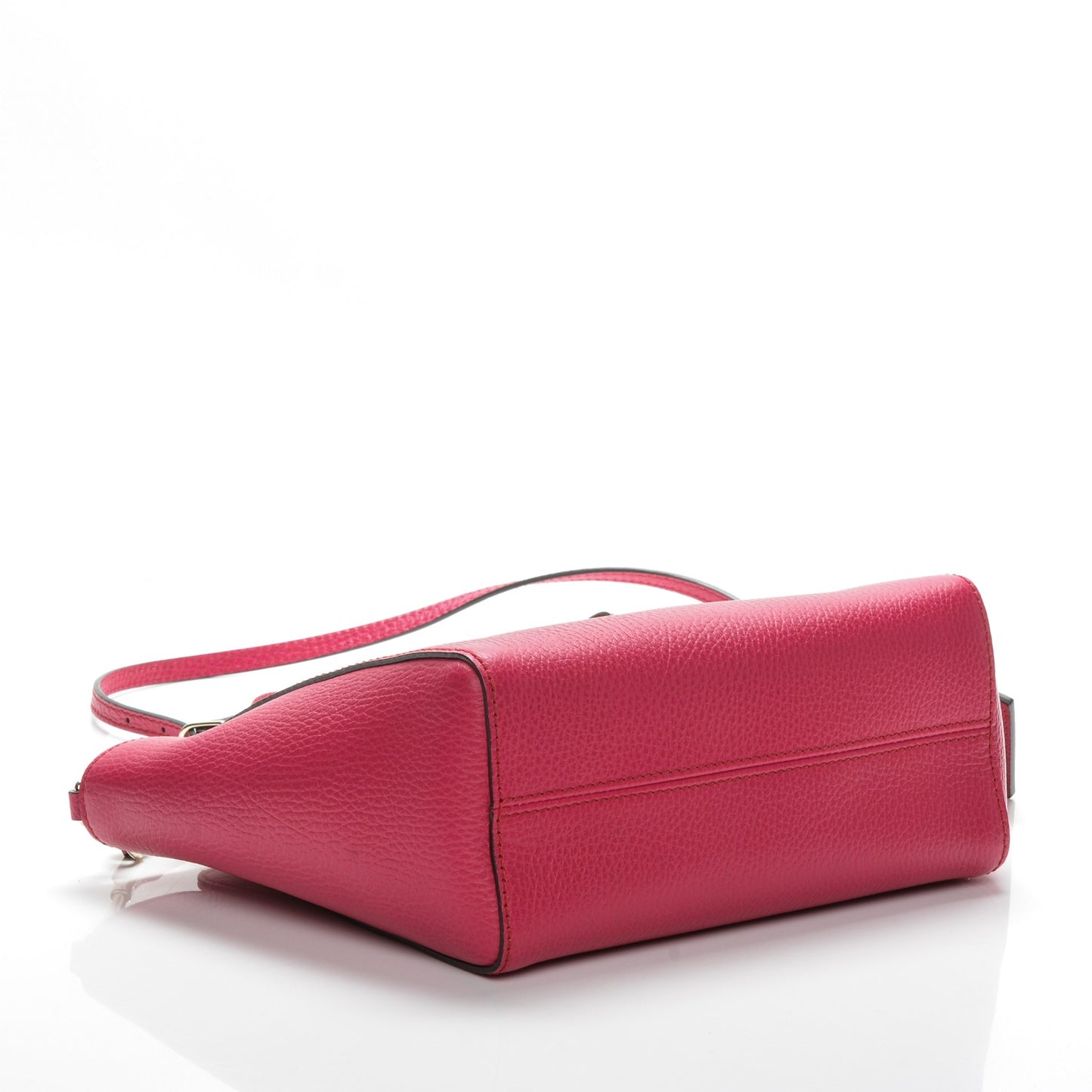 Dollar Calfskin Mini Swing Top Handle Bag Blossom