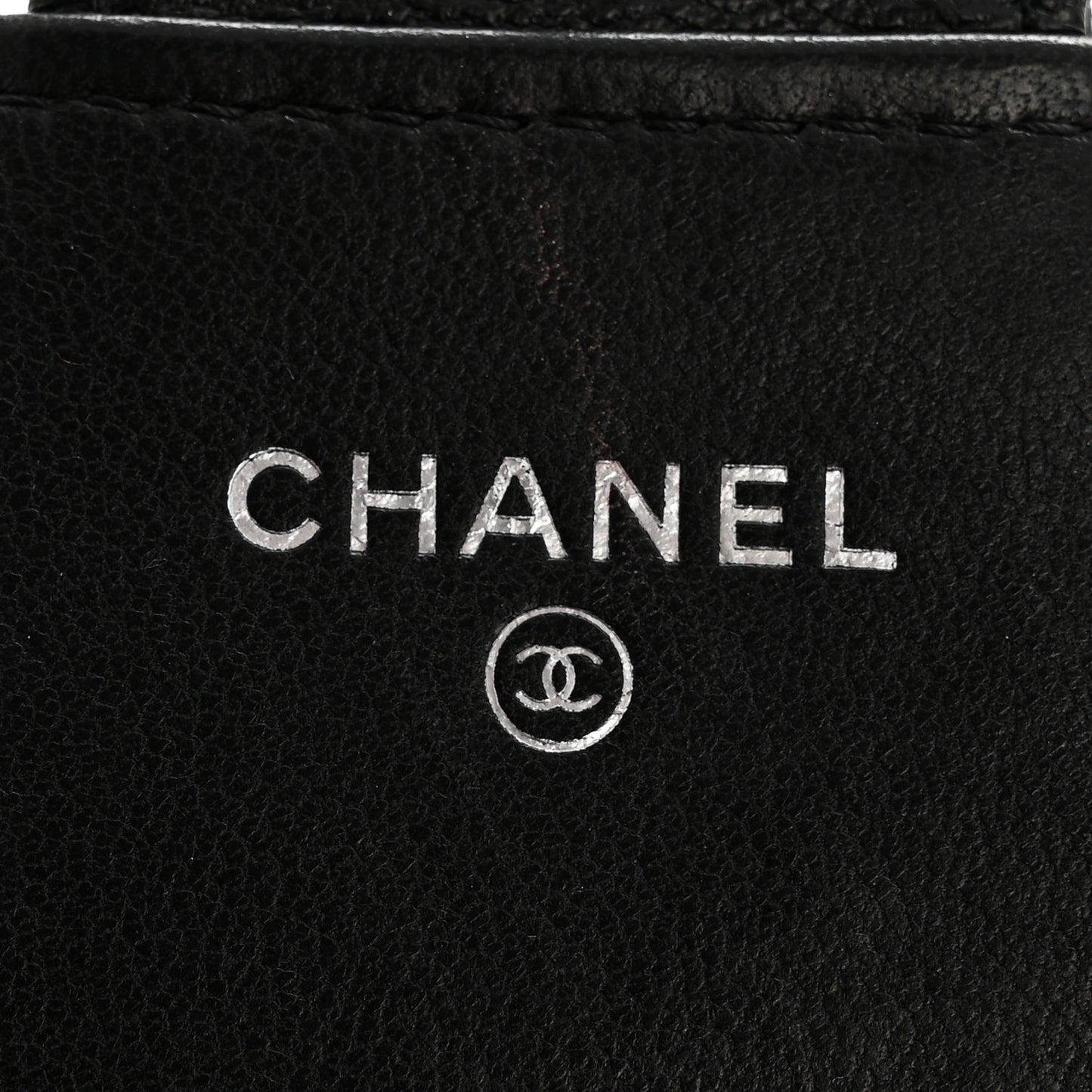 Lambskin Quilted Large Gusset Flap Wallet Black