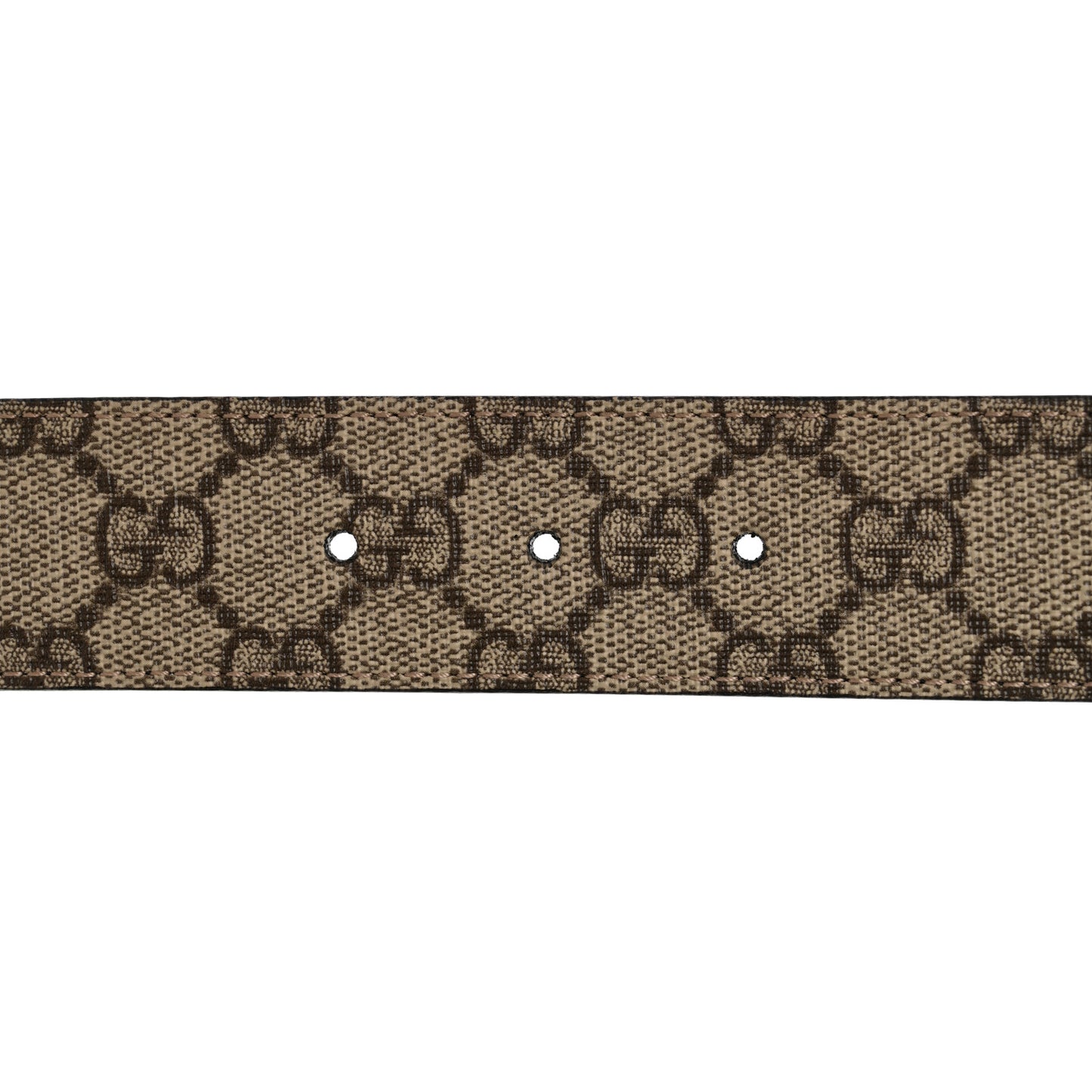 Calfskin GG Supreme Monogram Double G Reversible 40mm Belt 90 36 Beige New Acero