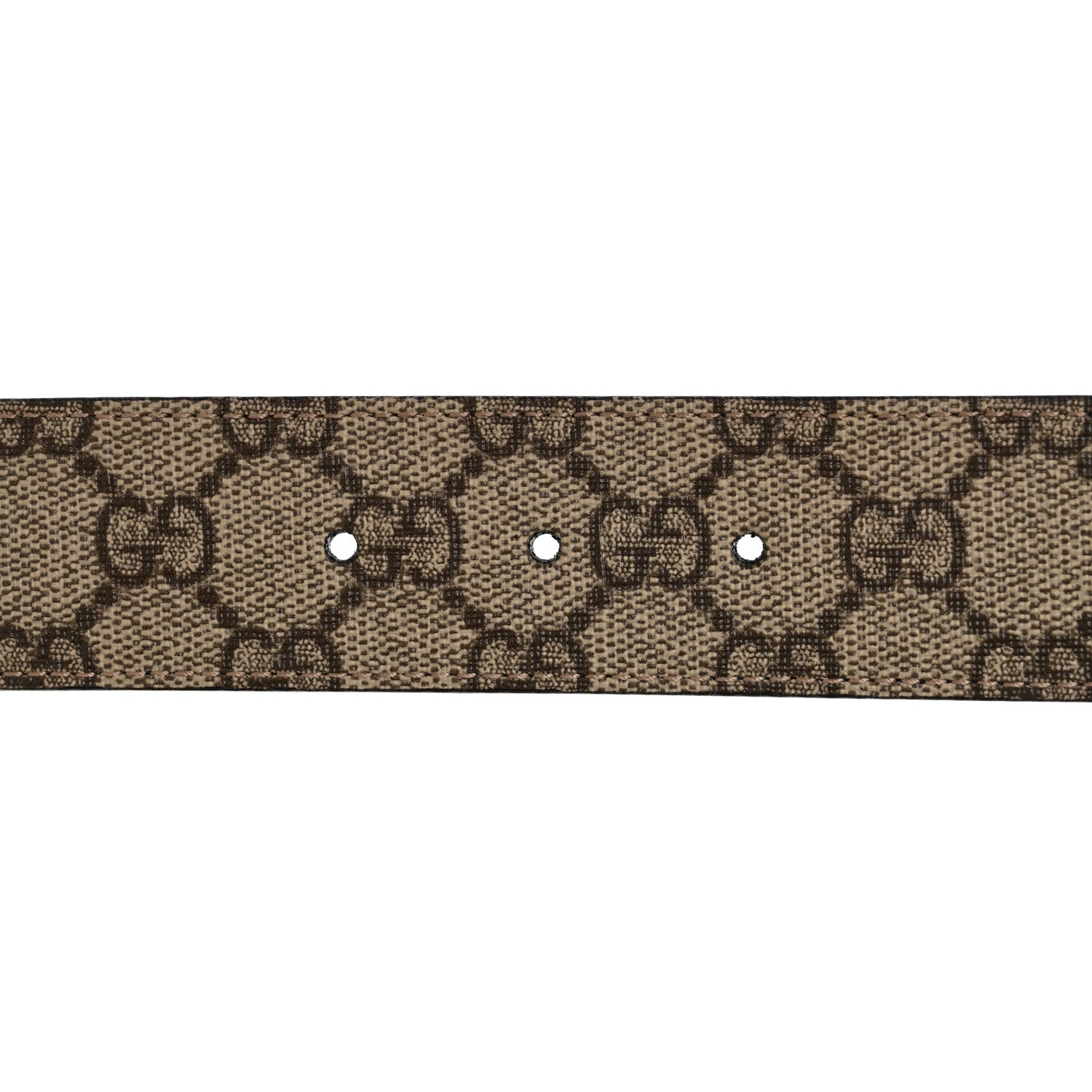 Gucci Calfskin GG Supreme Monogram Double G Reversible 40mm Belt 90 36 Beige New Acero 5 of 9
