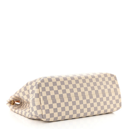 Louis Vuitton Damier Azur Graceful MM Rose Ballerine 4 of 9
