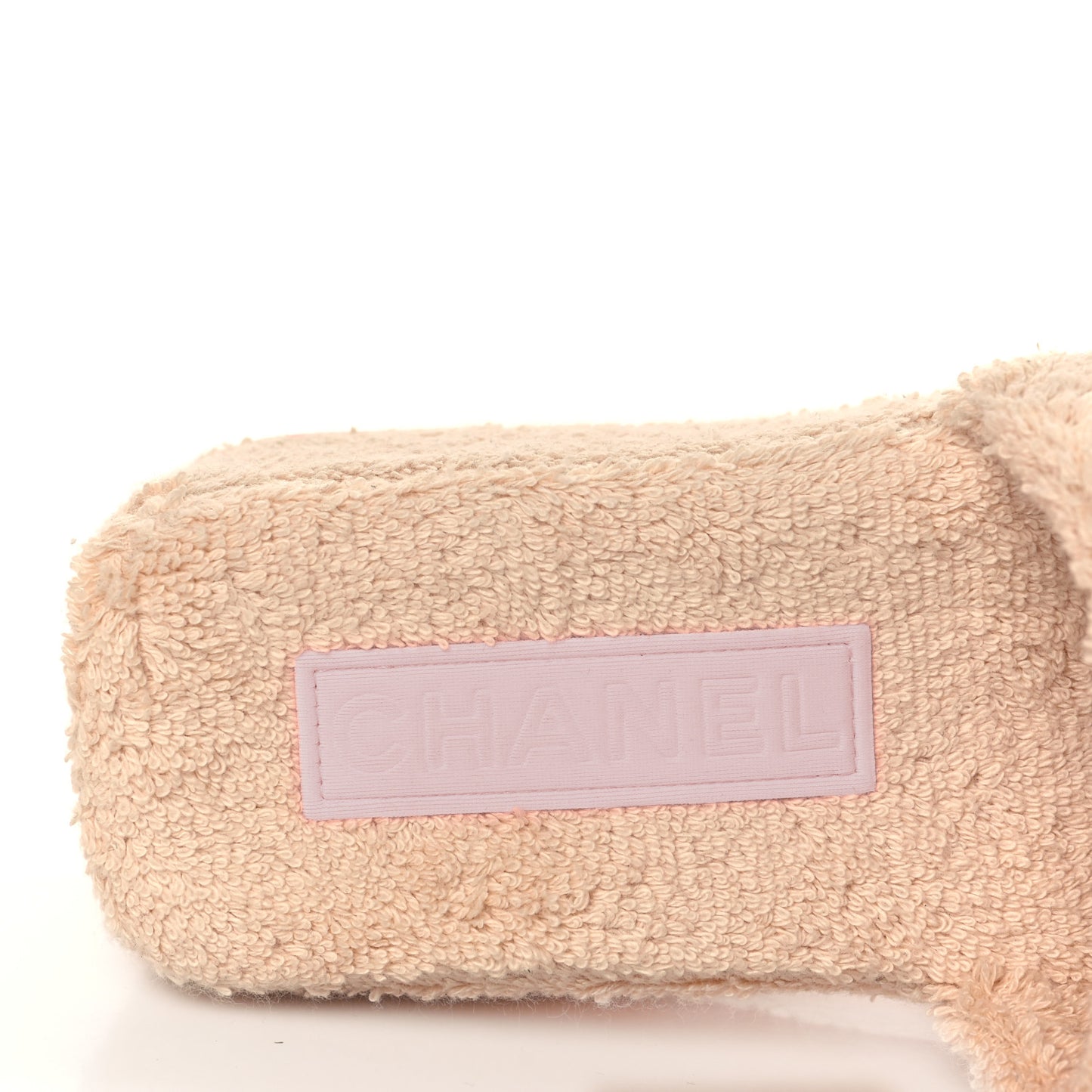 Terry Cloth CC Wedge Sandals 36 Pink