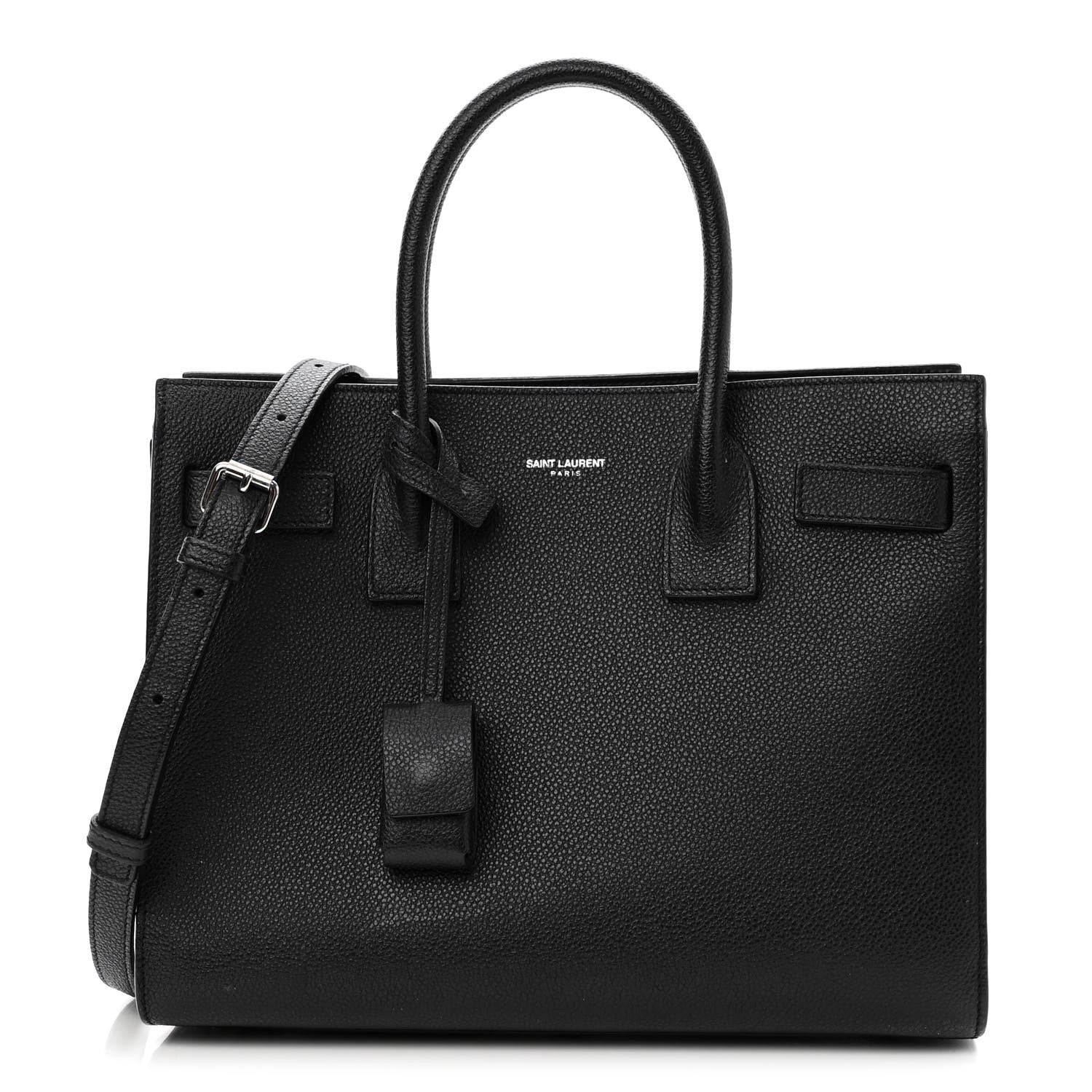 Saint Laurent Grained Calfskin Baby Sac De Jour Black 1 of 13