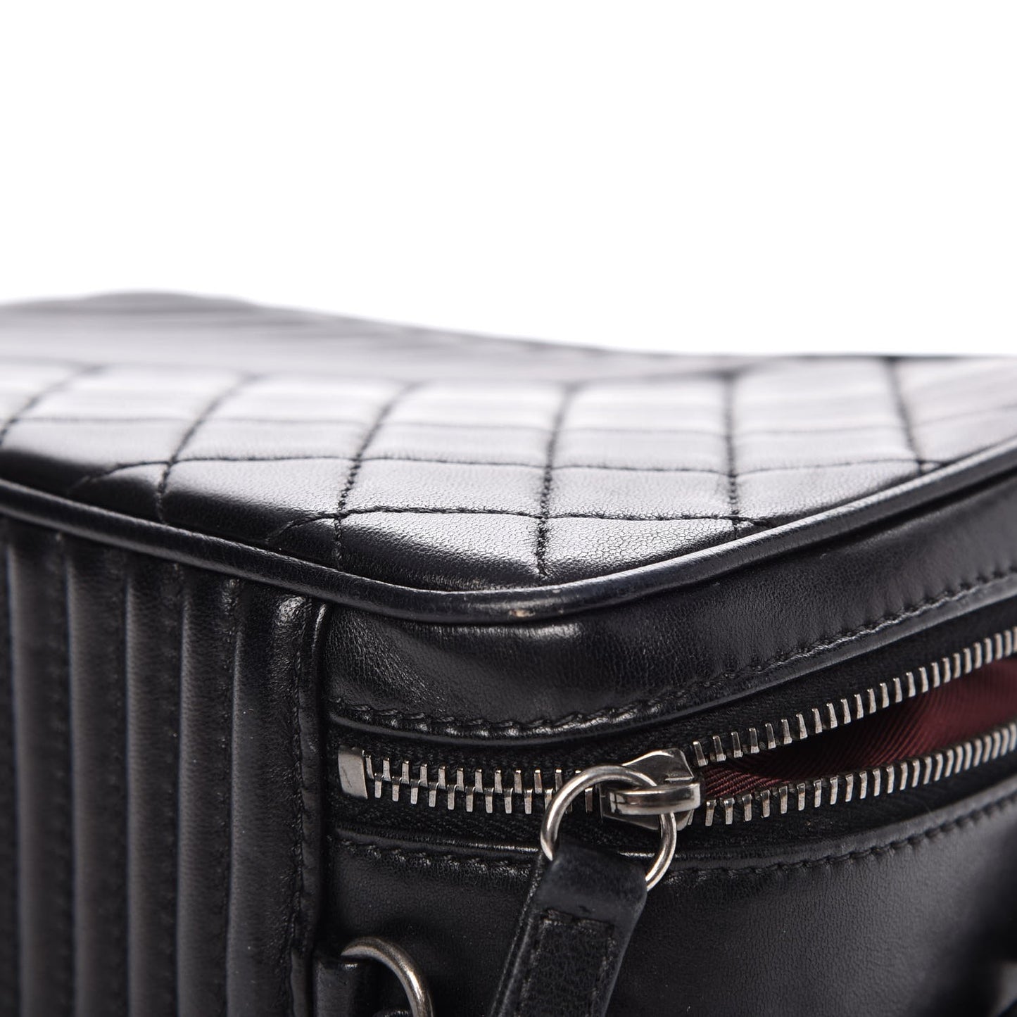 Lambskin Small Coco Boy Camera Case Black