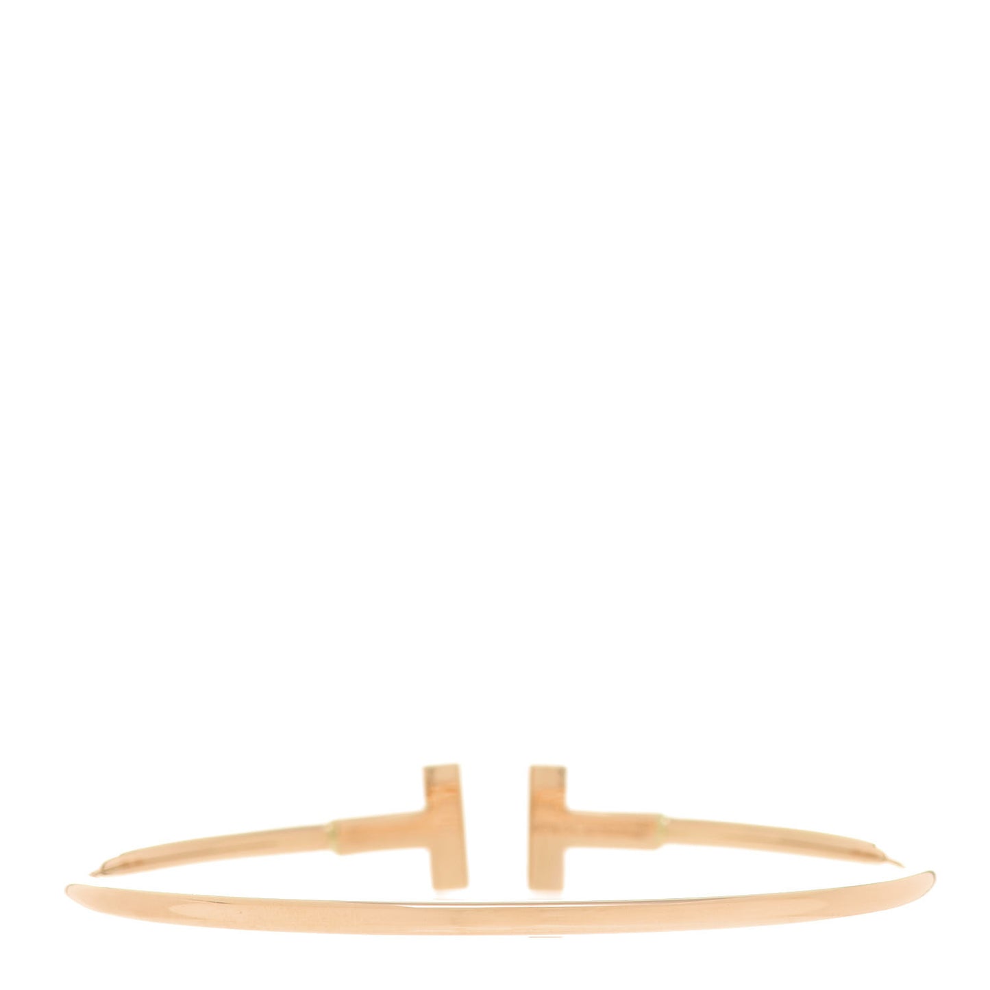 18K Rose Gold T Wire Bracelet