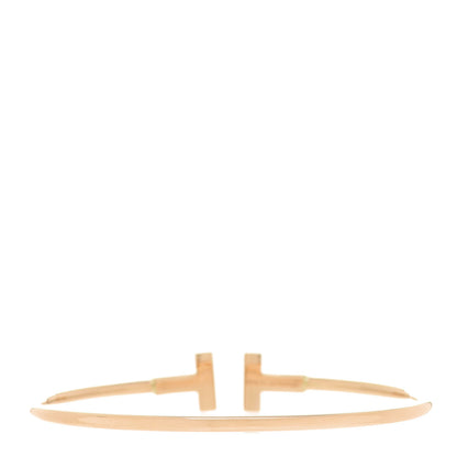Tiffany 18K Rose Gold T Wire Bracelet 3 of 4