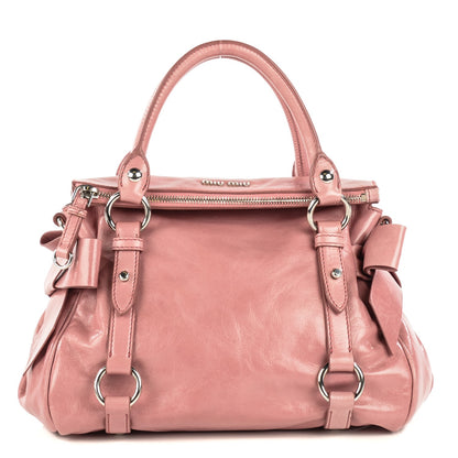 Miu Miu Vitello Lux Mini Bow Bag Loto 1 of 9