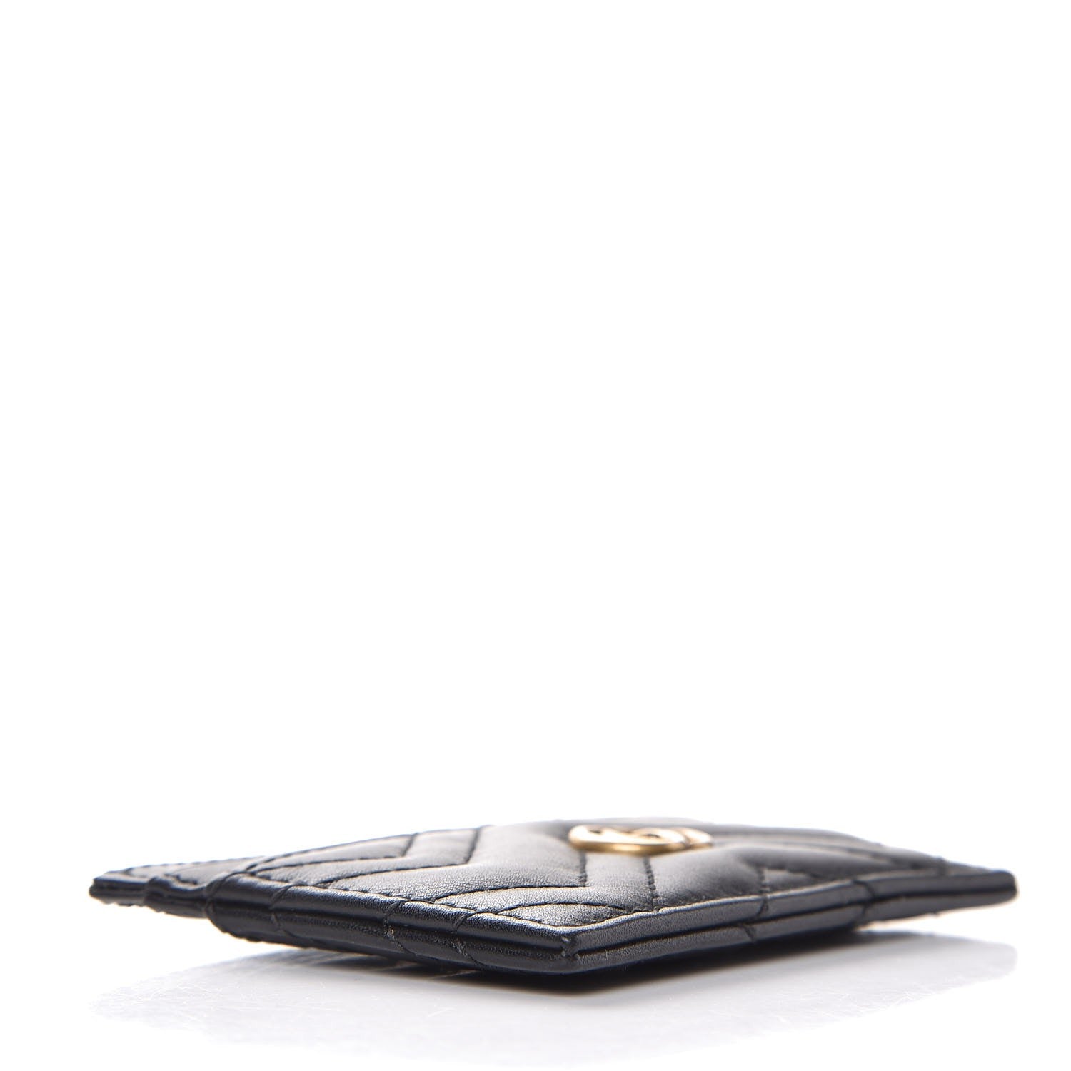 Gucci Calfskin Matelasse GG Marmont Card Holder Black 11 of 14