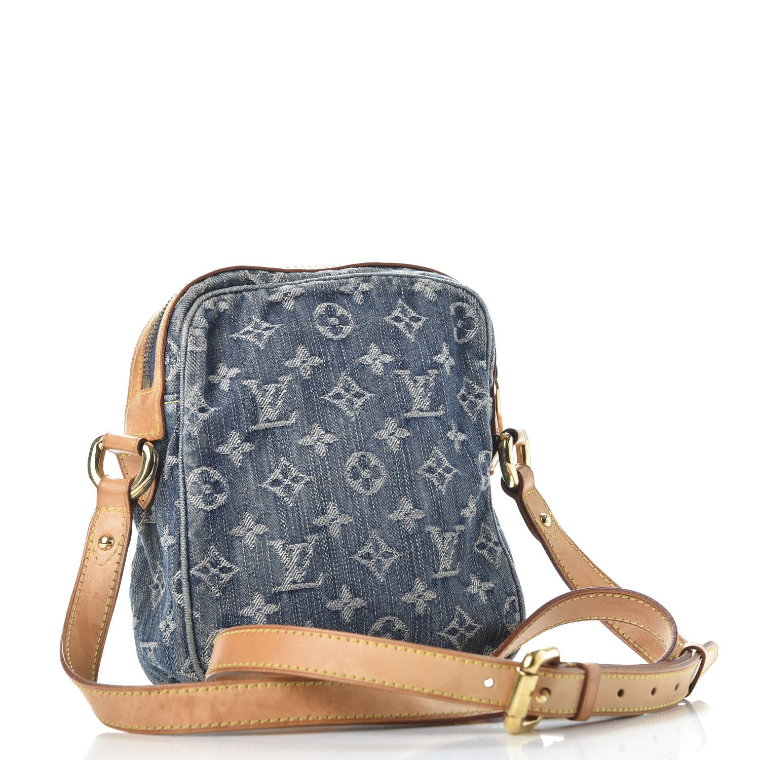 Louis Vuitton Denim Camera Bag Blue 2 of 9