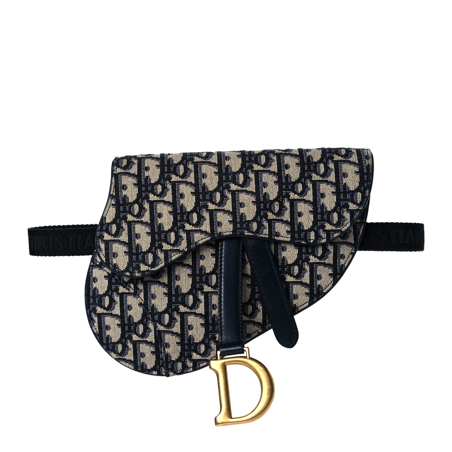 Oblique Saddle Belt Pouch Blue