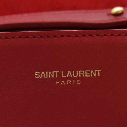 Saint Laurent Calfskin Small Classic Y Satchel Bag Rouge Orient 8 of 9
