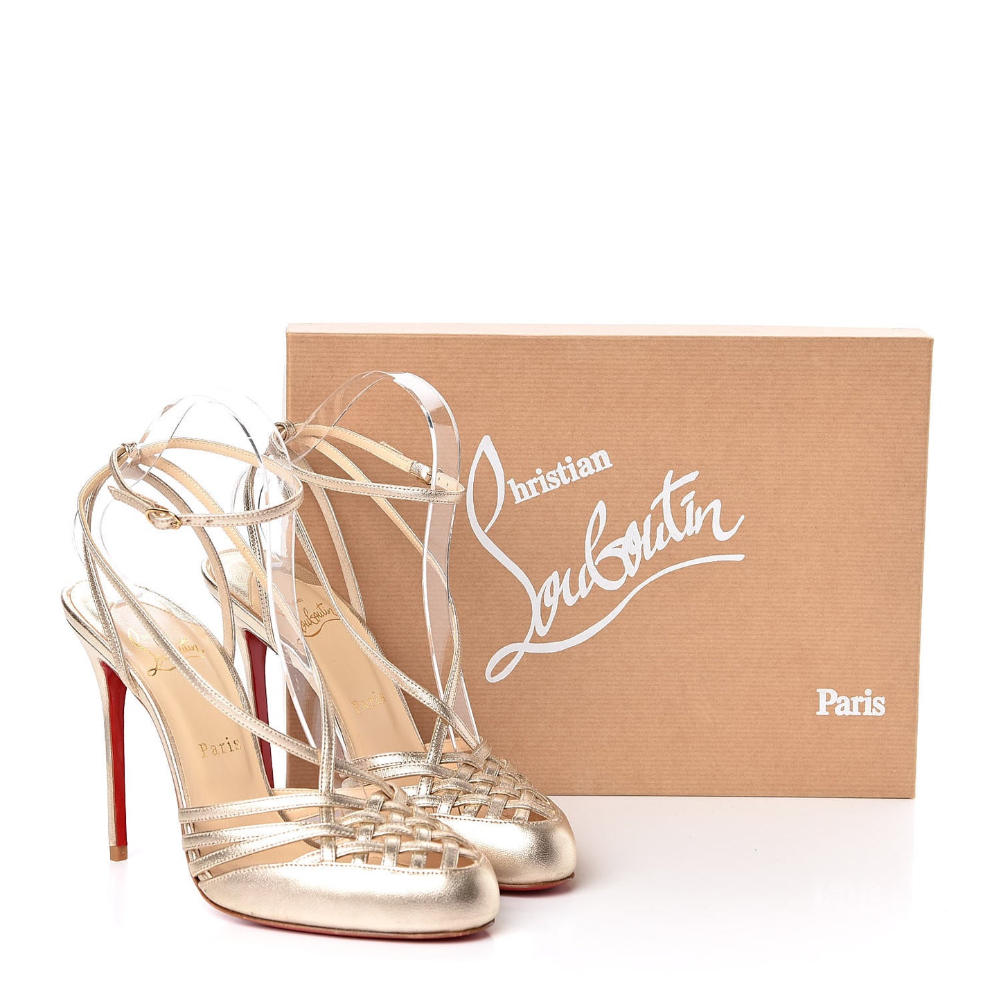 Nappa Laminato France 100 Pump 38.5 Gold