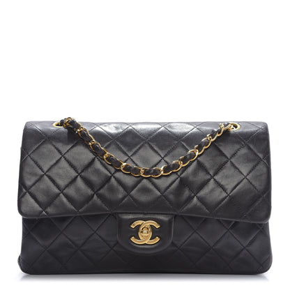 Chanel Lambskin Quilted Medium Double Flap Black 1 of 10