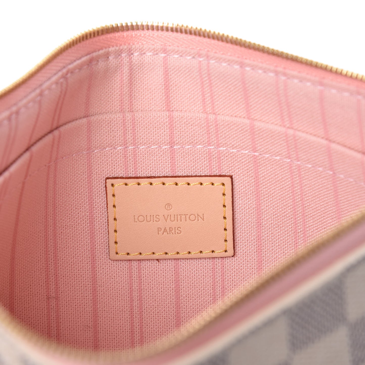 Damier Azur Neverfull MM GM Pochette Rose Ballerine
