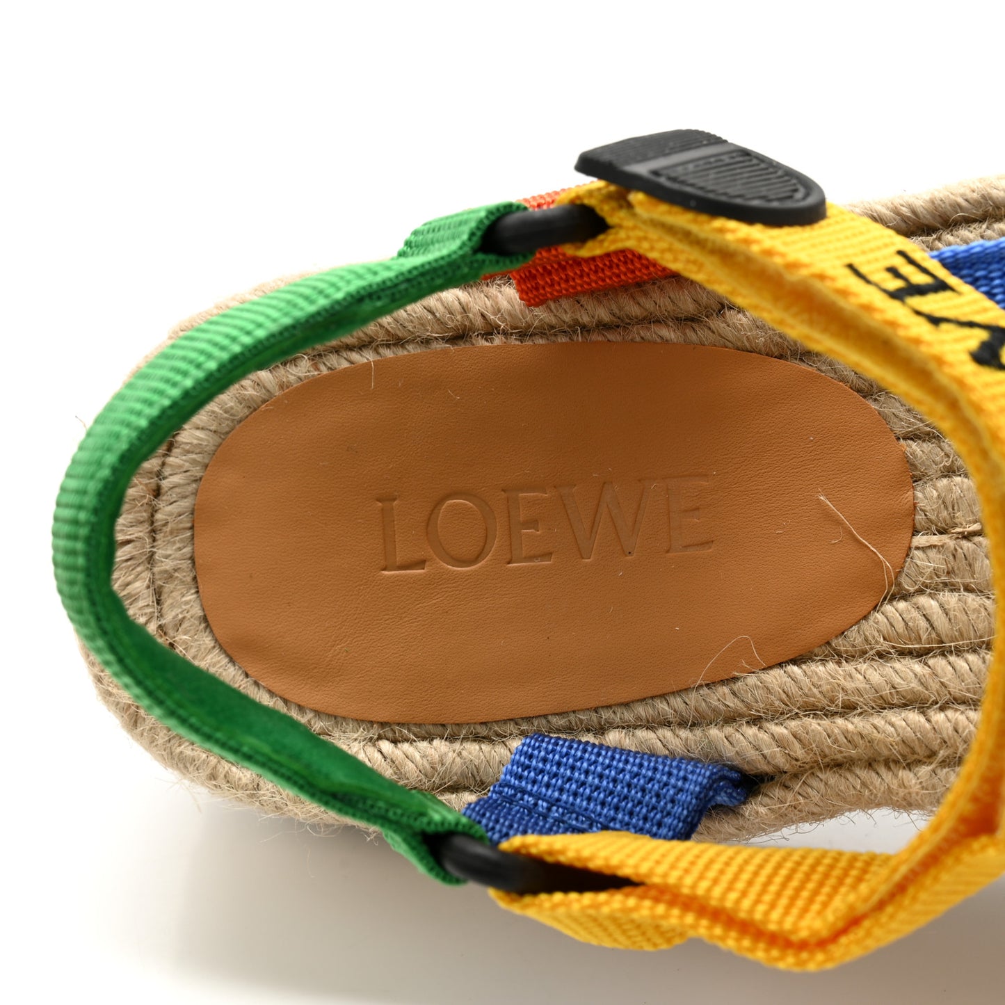 Raffia Paula's Ibiza Strappy Espadrille Sandals 41 Multicolor