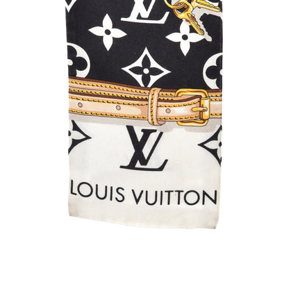 Louis Vuitton Silk Monogram Confidential Bandeau Black 3 of 4