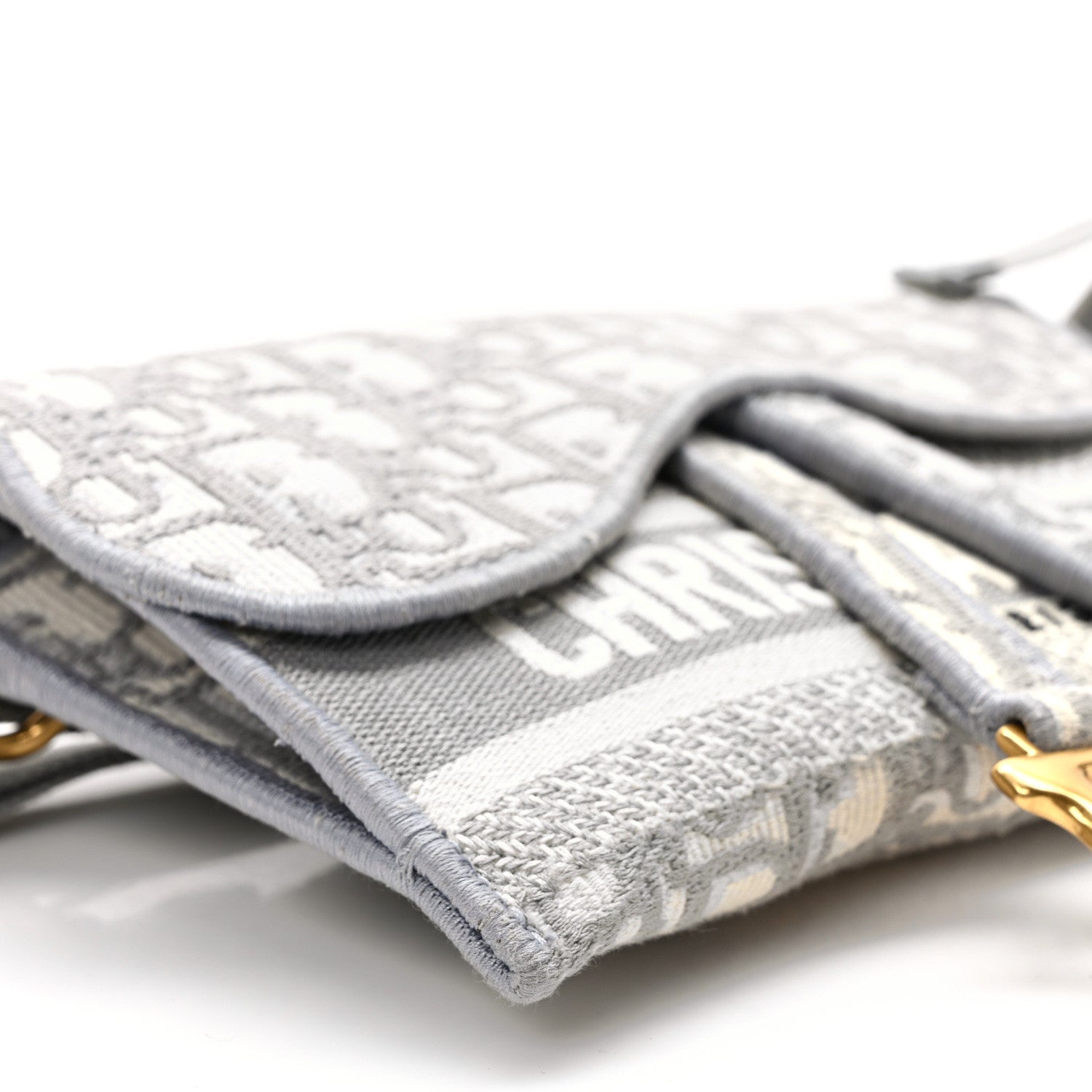 Christian Dior Oblique Saddle Belt Bag Grey 8 of 9