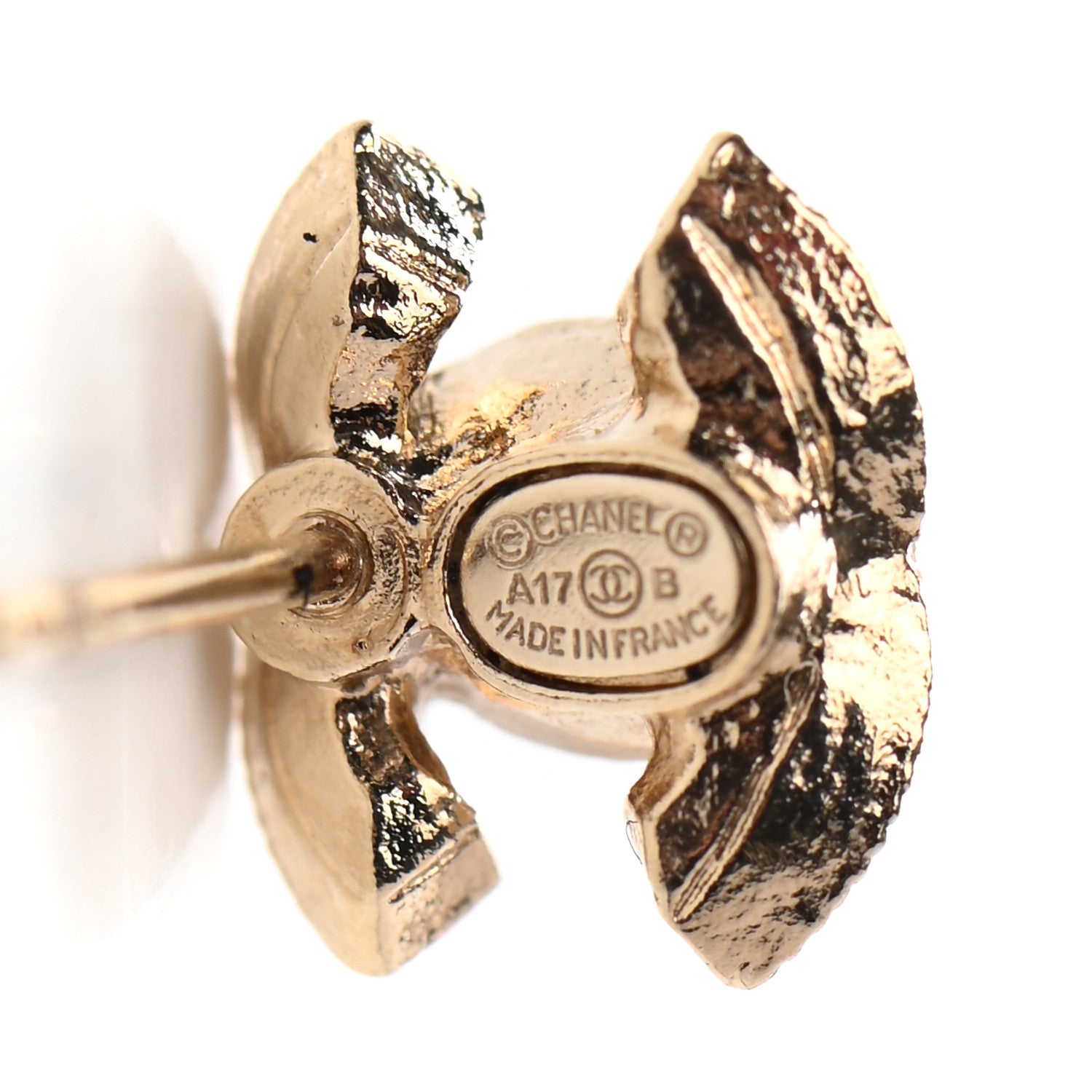 Chanel Crystal CC Earrings Gold 4 of 5