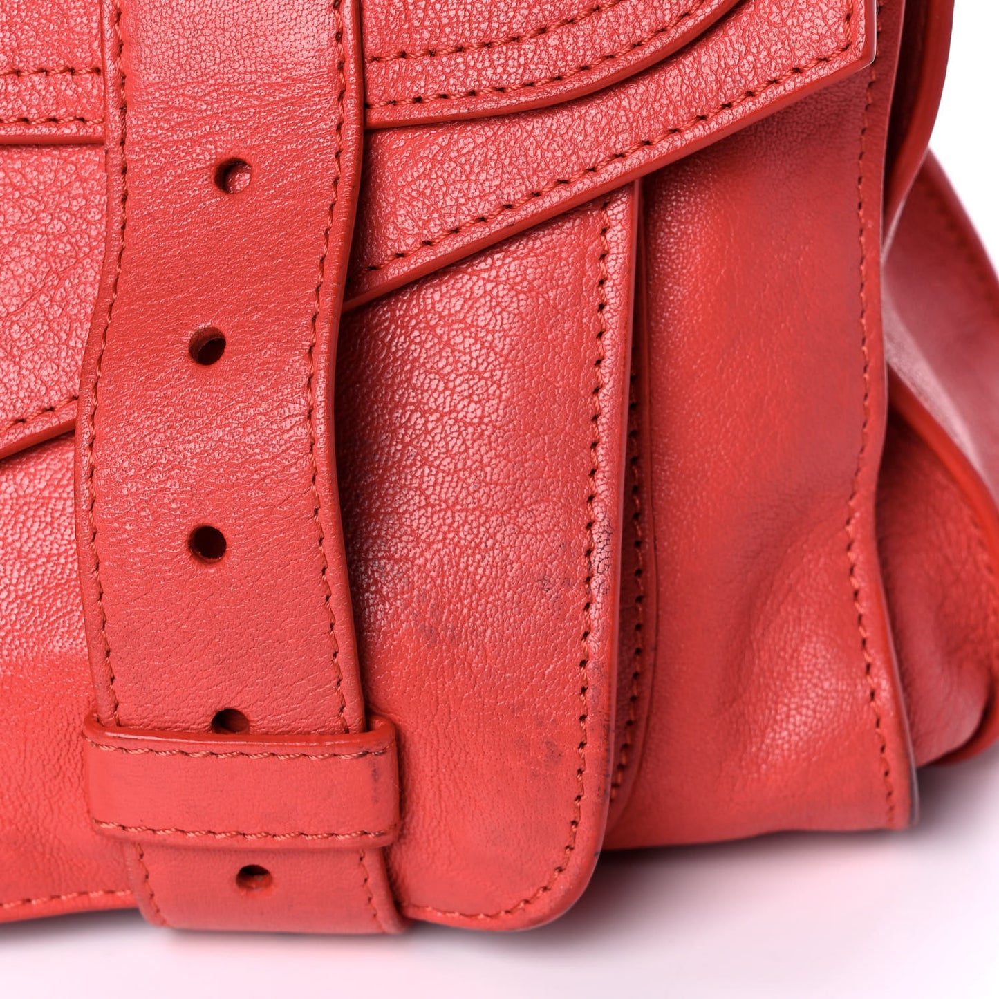 Lambskin Medium PS1 Satchel Red