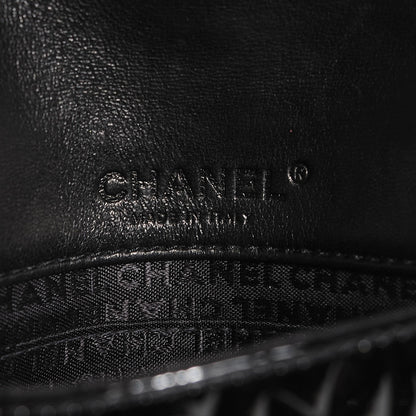 Chanel Patent Camellia Embossed Mini Rectangular Flap Black 6 of 7