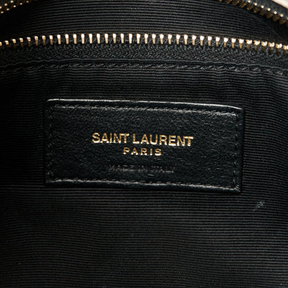Saint Laurent Lambskin Quilted Small Loulou Puffer Monogram Chain Satchel Crema Soft 7 of 12