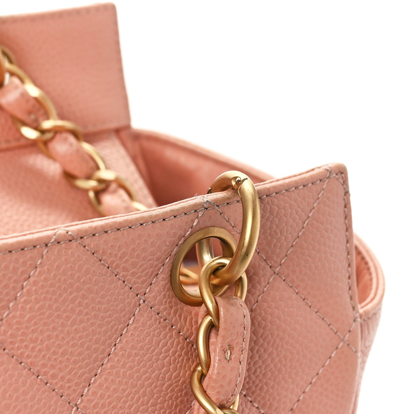 Caviar Quilted Petit Timeless Shopping Tote PTT Pink