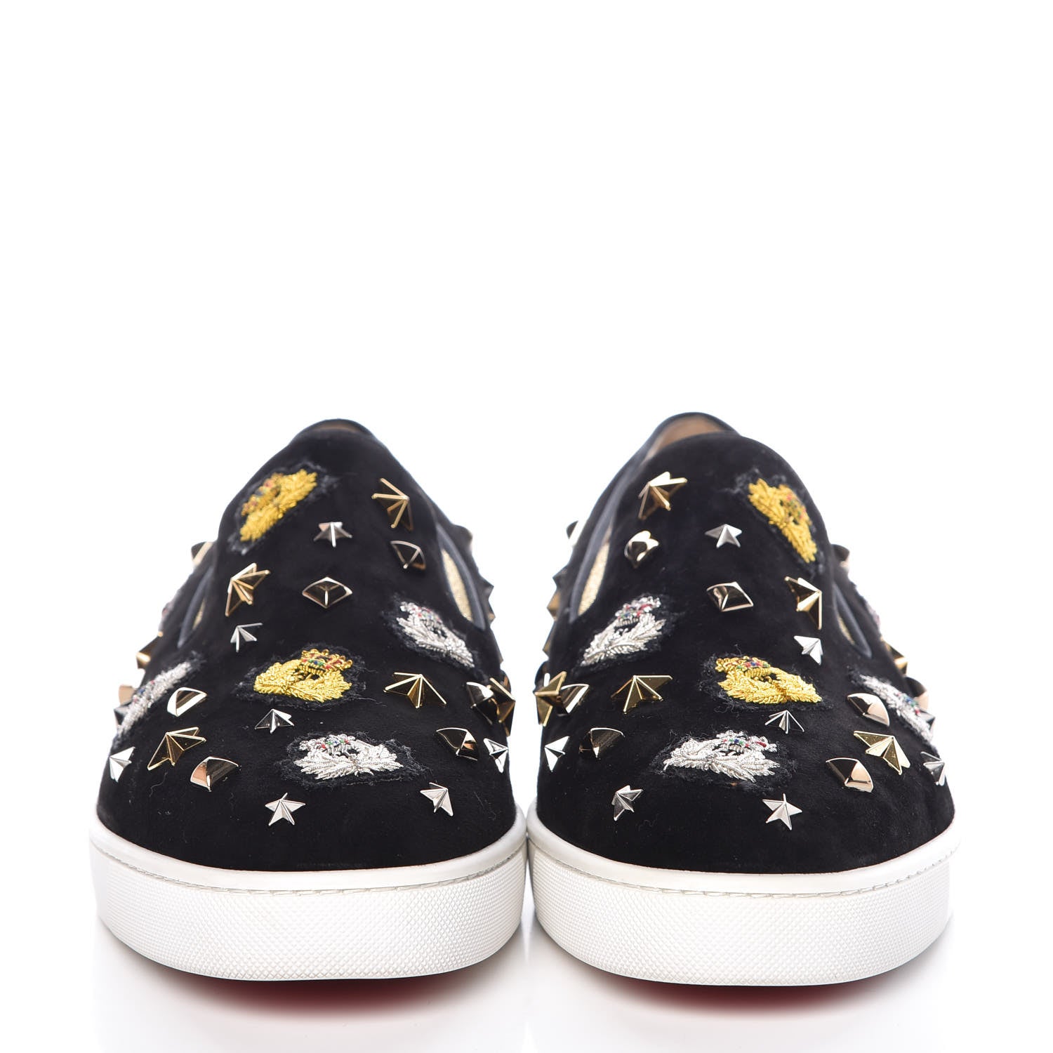 Christian Louboutin Veau Velours Mens Mister Academy Flat 45.5 Black 2 of 14