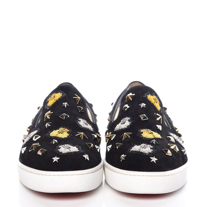 Christian Louboutin Veau Velours Mens Mister Academy Flat 45.5 Black 2 of 14