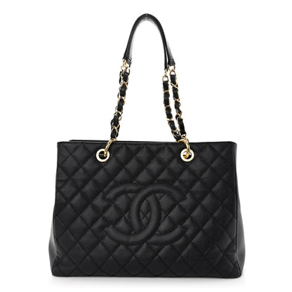 Chanel Caviar Quilted Grand Shopping Tote GST Black 1 of 11