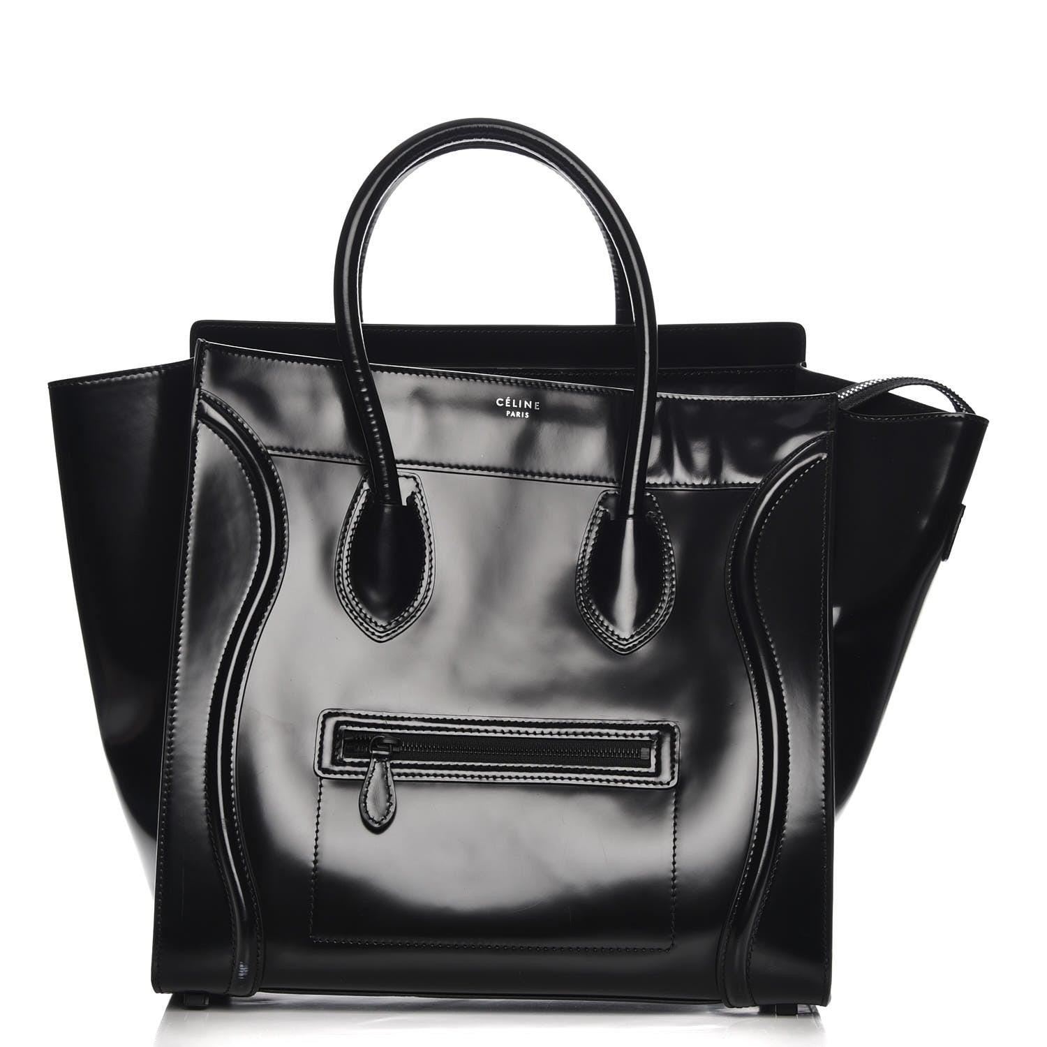 Celine Spazzolato Calfskin Small Luggage Black 1 of 7