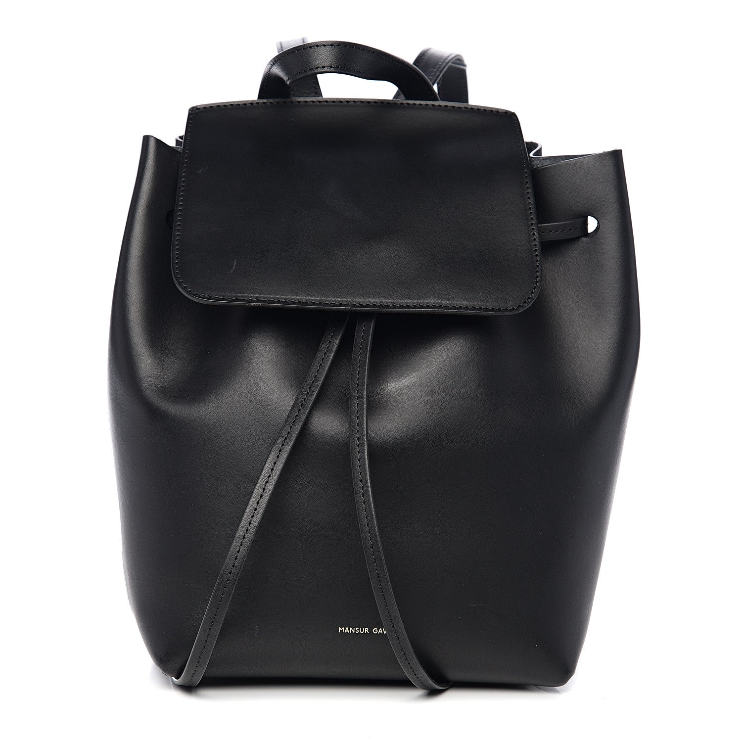Mansur Gavriel Calfskin Mini Backpack Bag Black 1 of 11