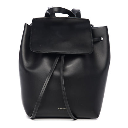 Mansur Gavriel Calfskin Mini Backpack Bag Black 1 of 11